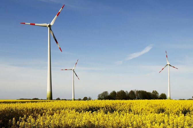 Bürgerbeteiligung an Windparks in Mecklenburg-Vorpommern: Windräder des Windparks in Schönberg werden durch neue Anlagen ersetzt.