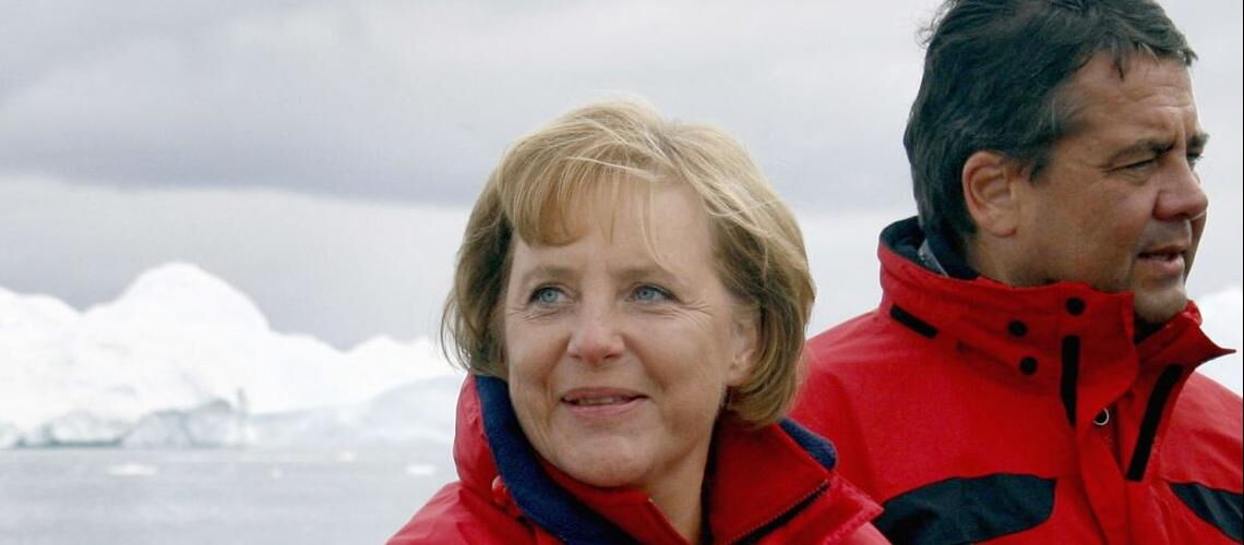 Angela Merkel und Sigmar Gabriel 2007 auf Grönland: Die Zeit, in der Deutschland ein Vorreiter beim Klimaschutz war, ist vorbei.