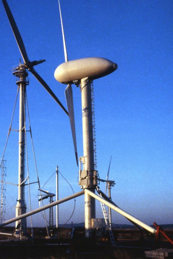 Ab 1957 erproben die Forscher rund um Hütter neue Windräder auf einem Testfeld am Nordrand der Schwäbischen Alb.