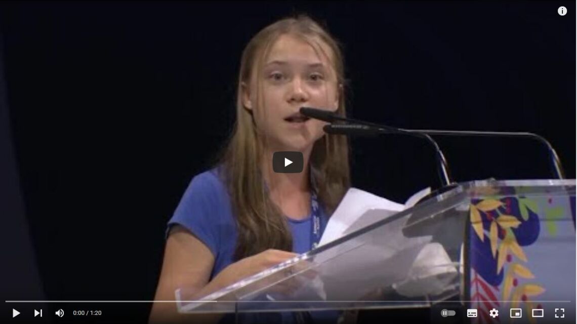 Greta Thunberg kritisiert die Politik für Jahre voller „Blah blah blah“: Video ihrer Rede auf dem Youth4Climate Event.