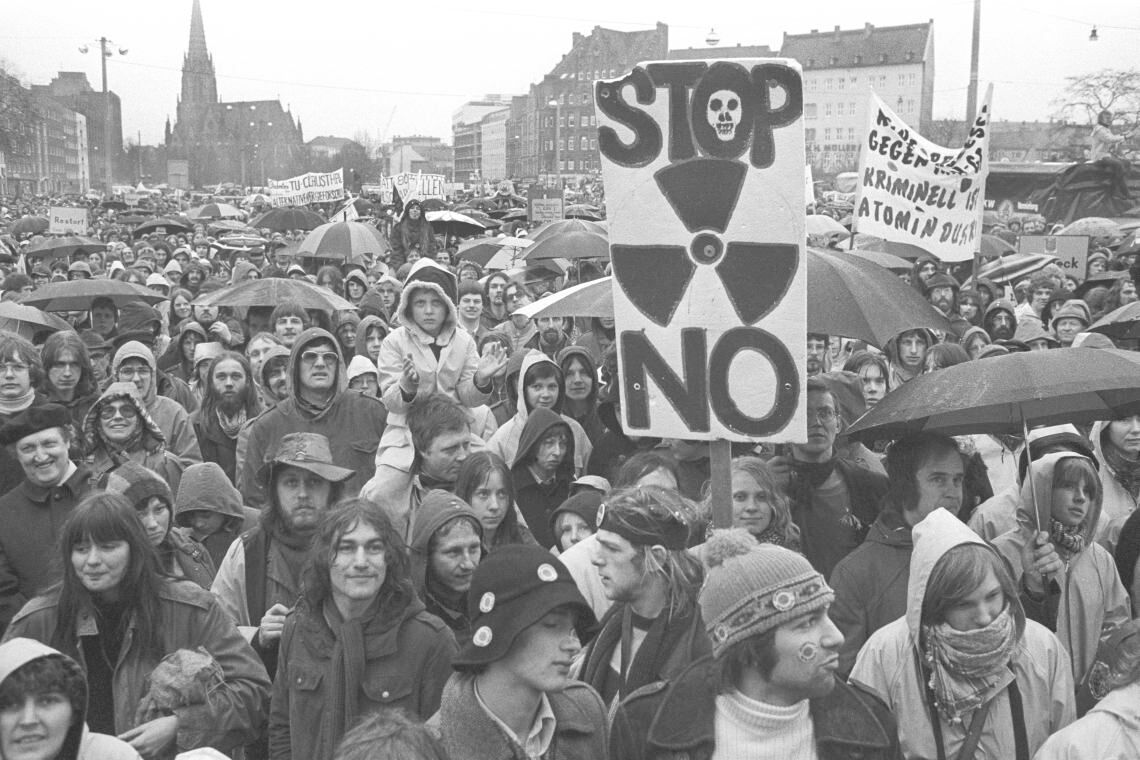 Der Treck der Hundertausend: Demonstranten protestieren 1979 in Hannover gegen das geplante Atommüllendlager Gorleben.