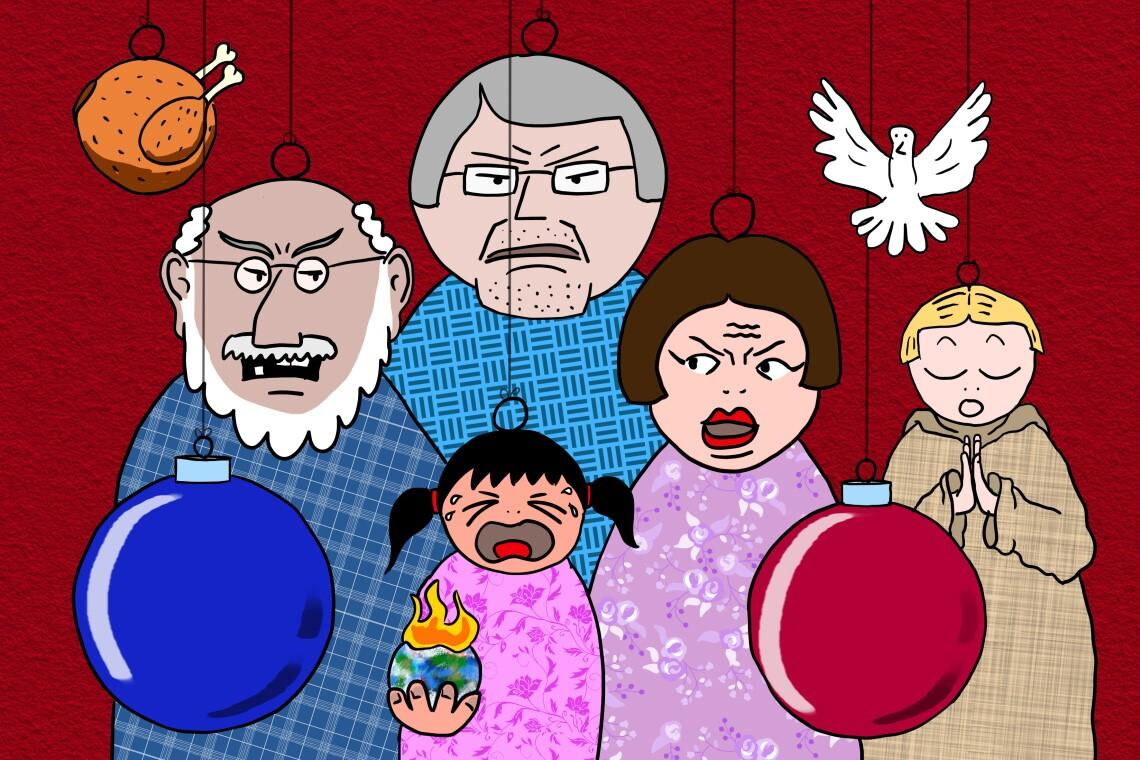 Streit um Klimaschutz: Fünf Argumentationshilfen – Illustration: Carsten Lüdemann Wie man Streit mit Klimaleugnern und Klimaskeptikern entschärft: Fünf Argumentationshilfen gegen gängige Klischees und Vorurteile.