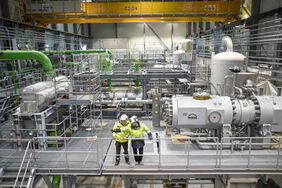 Blick in die Großwärmepumpe von Esbjerg: Dänemark setzt seit Jahrzehnten stark auf Fernwärme.