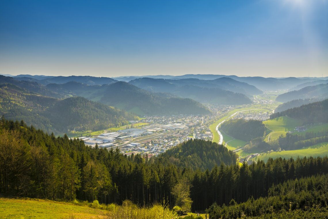 Die Richard Neumayer GmbH liegt idyllisch im Schwarzwald-Städtchen Hausach. Das Unternehmen verzichtet weitgehend auf fossile Energie.
