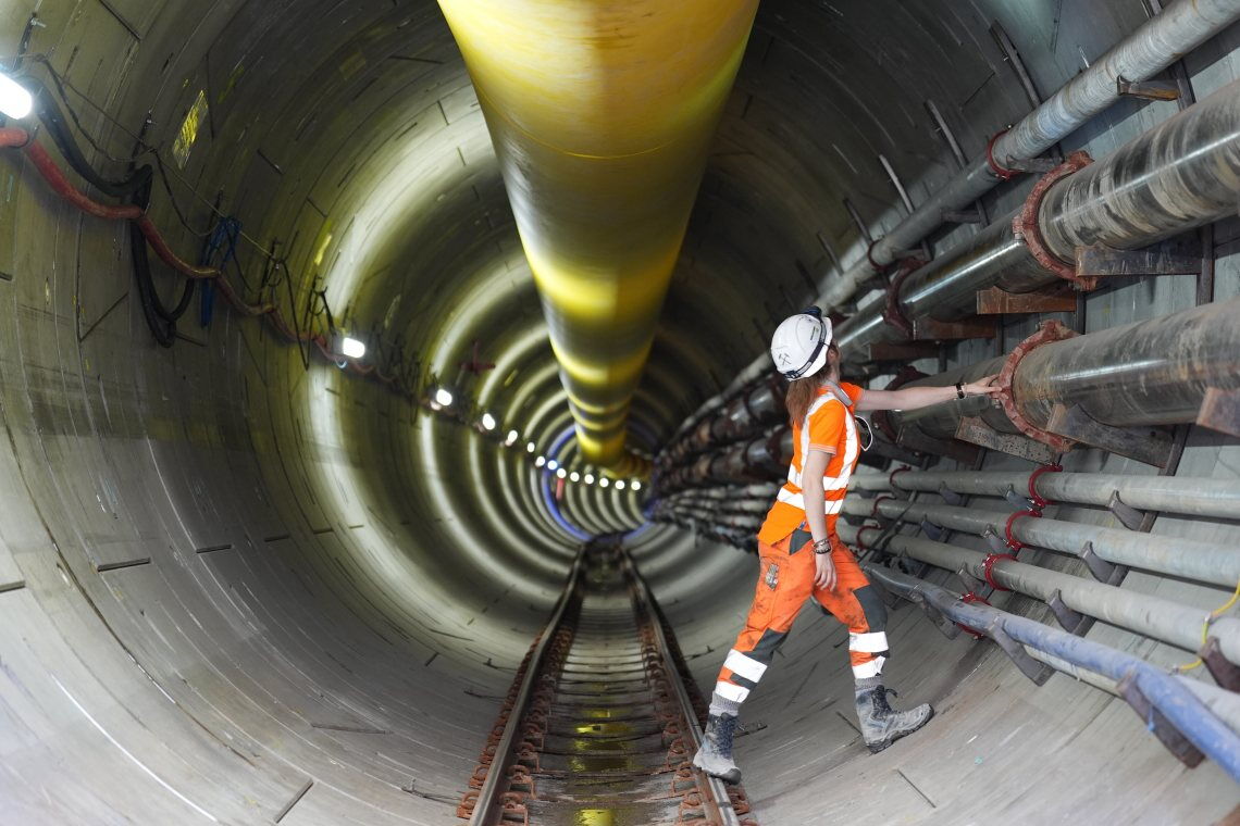 Tunnel des Suedlink-Kabels an der Elbe: Der Netzausbau ist eine Generationenaufgabe, sagt Nina Scheer.