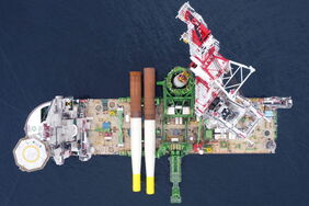 In der Ostsee läuft derzeit der Bau des Offshore-Windparks Arcadis Ost 1. Insgesamt 28 Windparks ins deutschen Gewässern kommen zusammen auf eine Leistung von 8,1 Gigawatt.