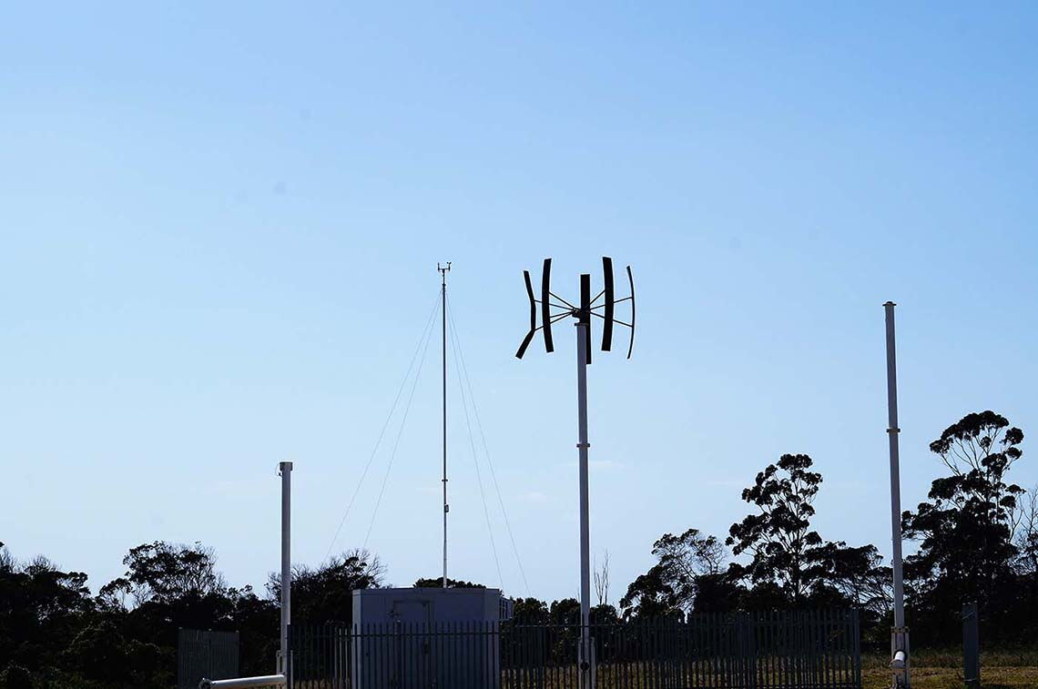 Windenergie in Südafrika: Prototypen von Adventure Power in East London.