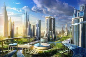 Saudi-Arabien plant den Bau einer Ökostadt: Neom soll sich zu 100 Prozent mit erneuerbarer Energie versorgen – und grünen Wasserstoff nach Europa liefern.