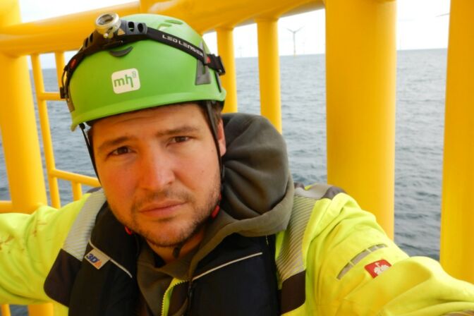 MH2-Gründer Markus Hummel ist dem Offshore-Fieber erlegen: „Ich mag es einfach mit Meer und Wind, mit Sturm und Wellen zu tun zu haben und für saubere Energie zu sorgen.“
