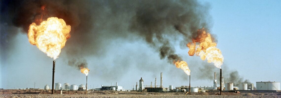 Die Erdgasförderung ist für großen Anteil der globalen Methan-Emissionen verantwortlich. Das undatierte Foto zeigt die Förderung in Algerien.