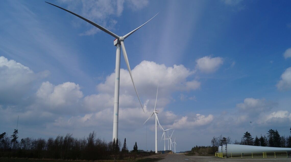 Windkraft-Testfeld Østerild: An der Nordspitze Dänemarks testen Siemens Gamesa, Vestas und GE ihre gewaltigen Offshore-Wind-Prototypen. Bild: Volker Kühn