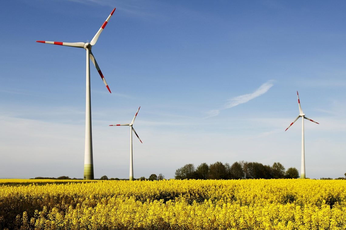 Bürgerwindpark Schönberg in Mecklenburg-Vorpommern: Anwohner können Anteile ab 500 Euro daran kaufen. Die Nachfrage nach solchen Geldanlagen ist hoch.
