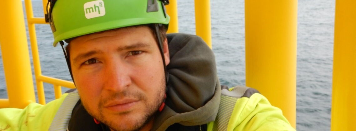 MH2-Gründer Markus Hummel ist dem Offshore-Fieber erlegen: „Ich mag es einfach mit Meer und Wind, mit Sturm und Wellen zu tun zu haben und für saubere Energie zu sorgen.“