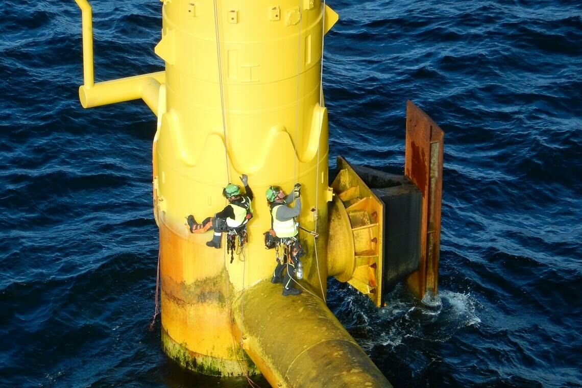 Einsatz auf See: Techniker von Mh2 kümmern sich um die Wartung, Inspektion und Montage von Offshore-Windkraftanlagen.