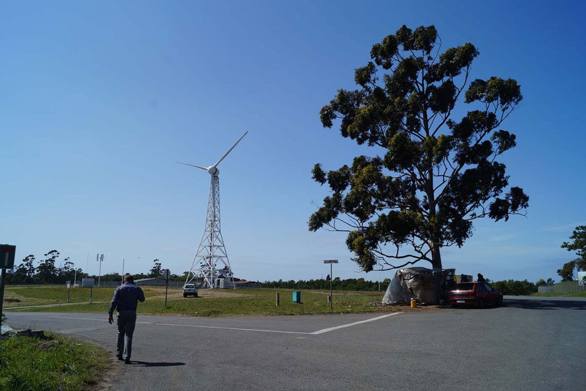 Windenergie in Südafrika: Prototyp von Adventure Power in East London.