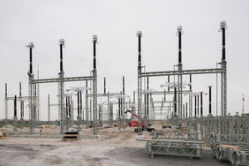 Provisorien am Umspannwerk Conneforde