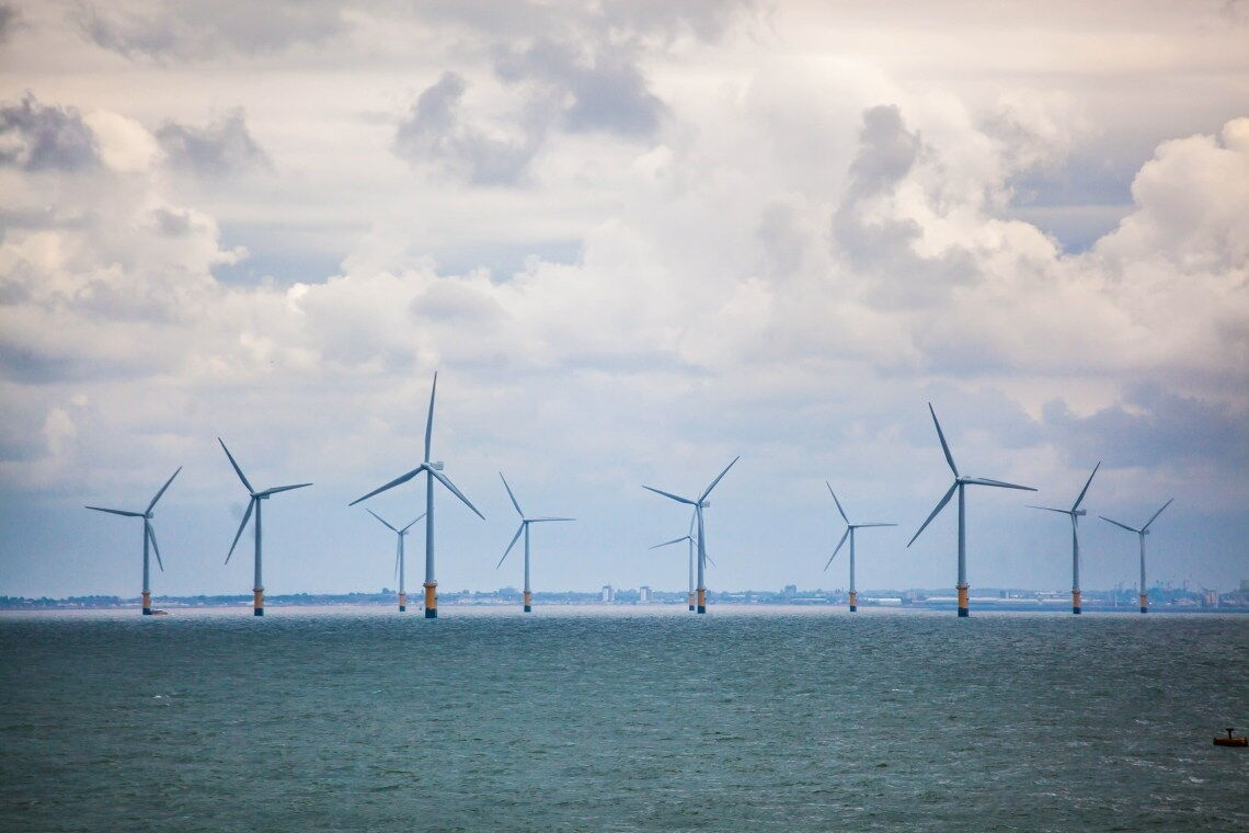 Windräder von Vestas im Offshore-Windpark Burbo Bank in der Irischen See vor Liverpool: Vestas' Turbinen gehören zu stärksten der Welt.