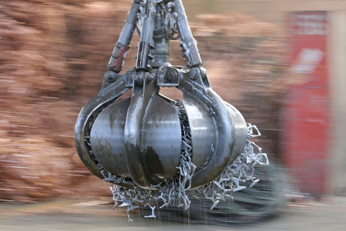 Windräder benötigen große Mengen Stahl. Die gute Nachricht: Metallschrott lässt sich leicht recyceln.