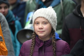 Greta Thunberg bei der Fridays-for-Future-Demonstration am 1. März 2019 in Hamburg.