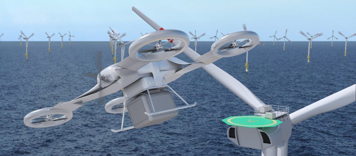 Drohneneinsatz in der Offshore-Windenergie: Ein Forschungsprojekt soll herausfinden, welche Rolle die unbemannten Fluggeräte künftig spielen können.