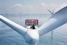 Offshore-Windpark Horns Rev in Dänemark: Seit 2002 drehen sich vor der Westküste von Dänemark Windräder.
