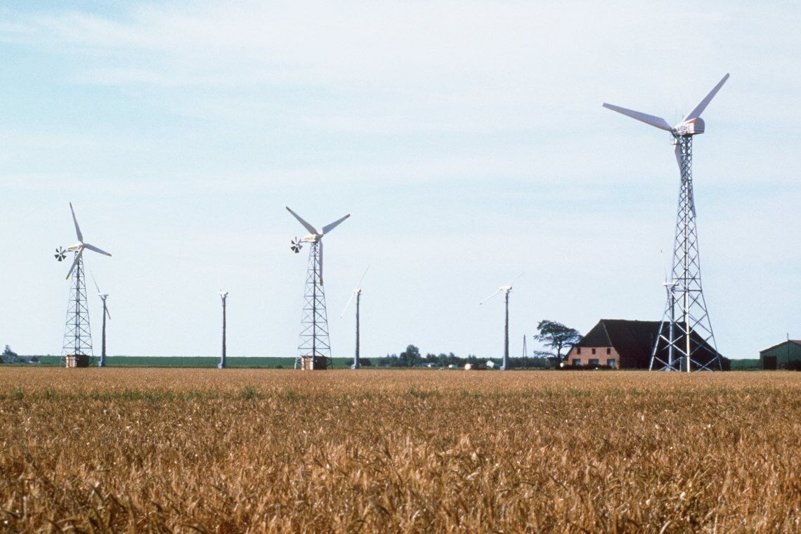 Deutschlands erster Bürgerwindpark ging 1987 in Kaiser-Wilhelm-Koog (Dithmarschen/Schleswig-Holstein) in Betrieb.