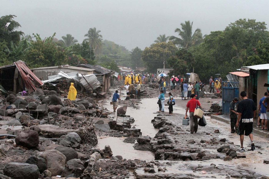 Klimawandel in El Salvador: Stürme und Überflutungen richten Verheerungen an.