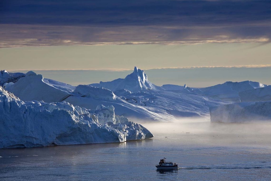 Klimawandel in der Arktis: Die Eispanzer vor Grönland schmelzen.