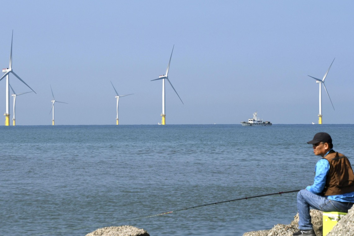 Offshore-Wind in Taiwan: Der Windpark Formosa liegt dicht für der Küste der Insel.