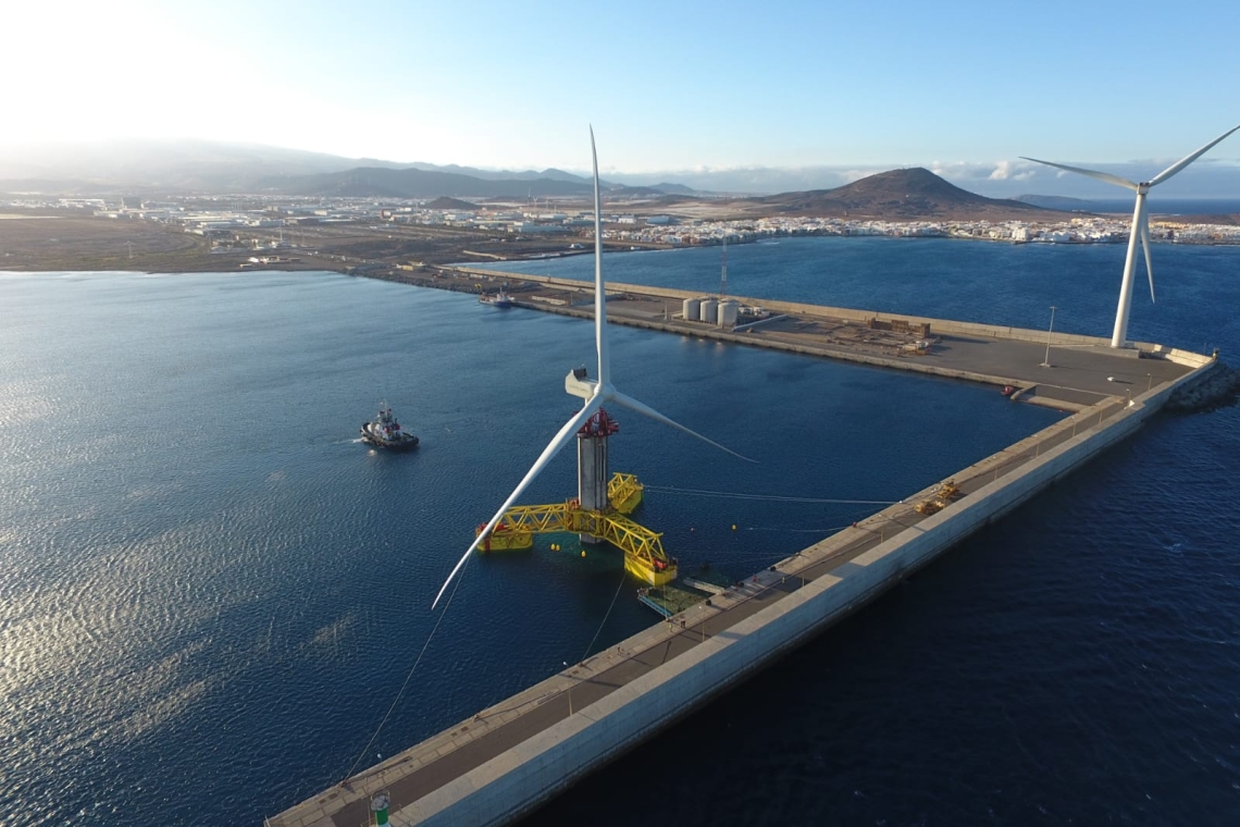 Portugal, Spanien, Frankreich, Italien OffshoreWind in Atlantik und