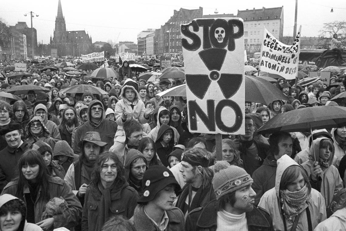 Der Treck der Hundertausend: Demonstranten protestieren 1979 in Hannover gegen das geplante Atommüllendlager Gorleben.